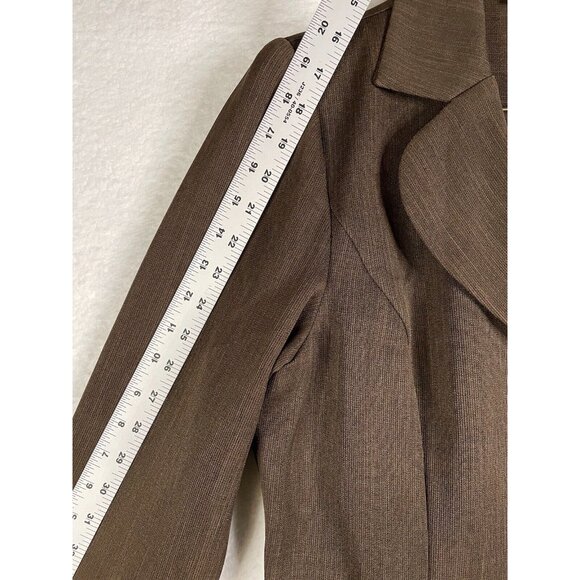 Studio 1 Womens size 12 Jacket / Blazer in Brown with Ribbon Belt - Picture 7 of 8